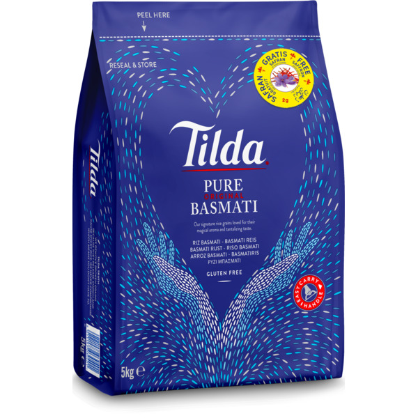 Photo Riz basmati échantillon safran offert 5 kg Tilda