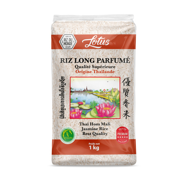 Riz Parfumé Thailande Lotus 1 kg Riz du Monde