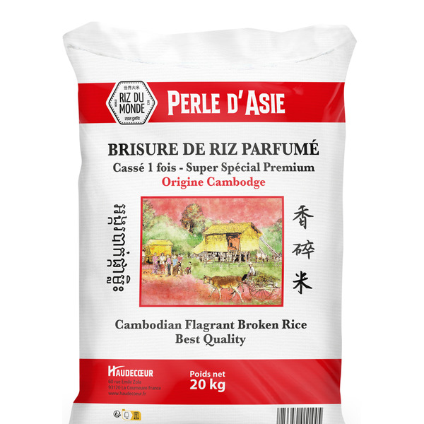 Brisure de riz Cambodge casséx1 Perle d'Asie 20 kg Riz du Monde