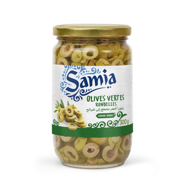 Photo Olives vertes en rondelles 720g Samia