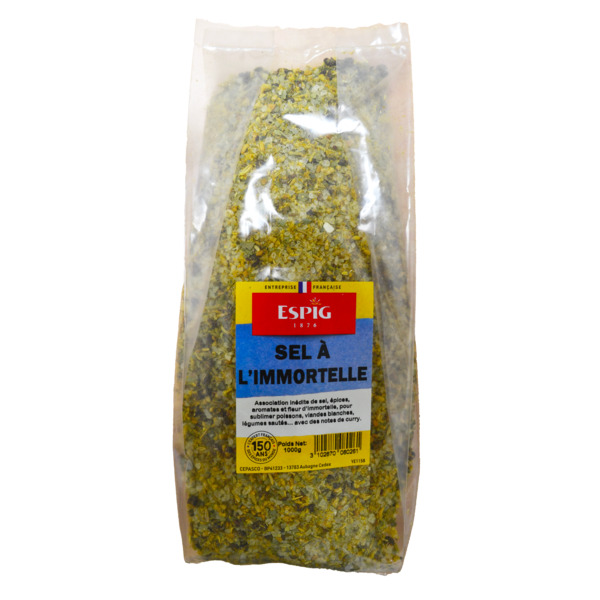 Photo Sel à la fleur d'immortelle 100g Espig