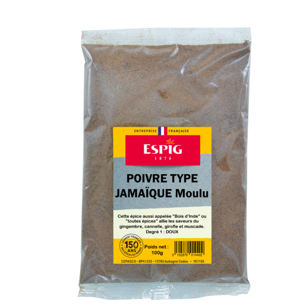 Photo Poivre type Jamaïque moulu 100g Espig