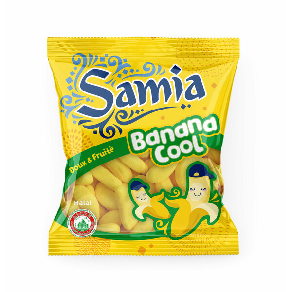 Photo Bonbons banana cool halal 90 g Samia