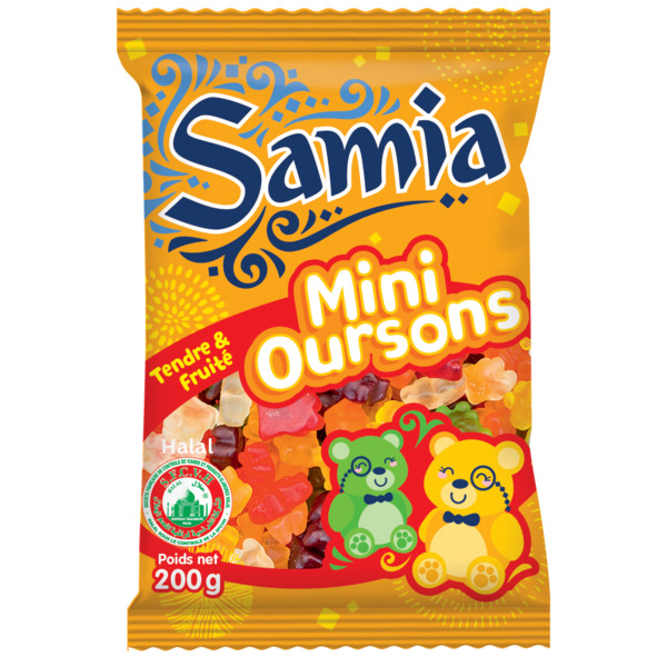 Photo Bonbons mini oursons halal 200 g Samia
