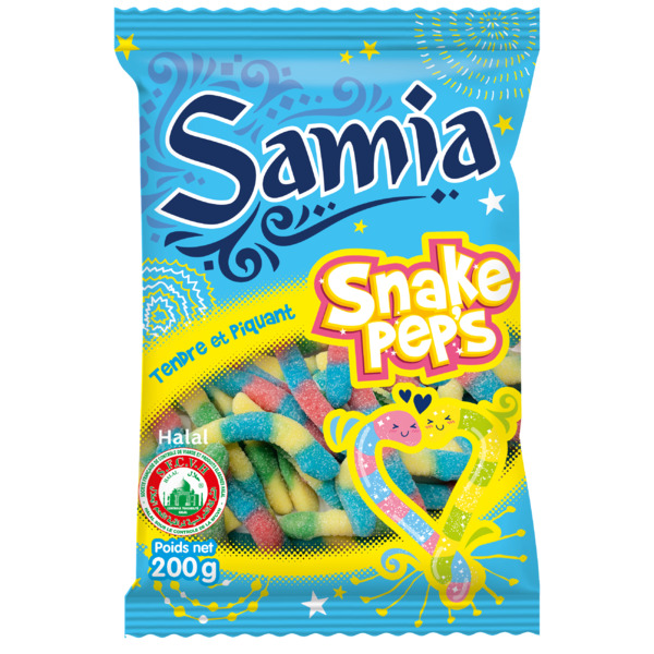 Photo Bonbons snake pep's halal 200 g Samia