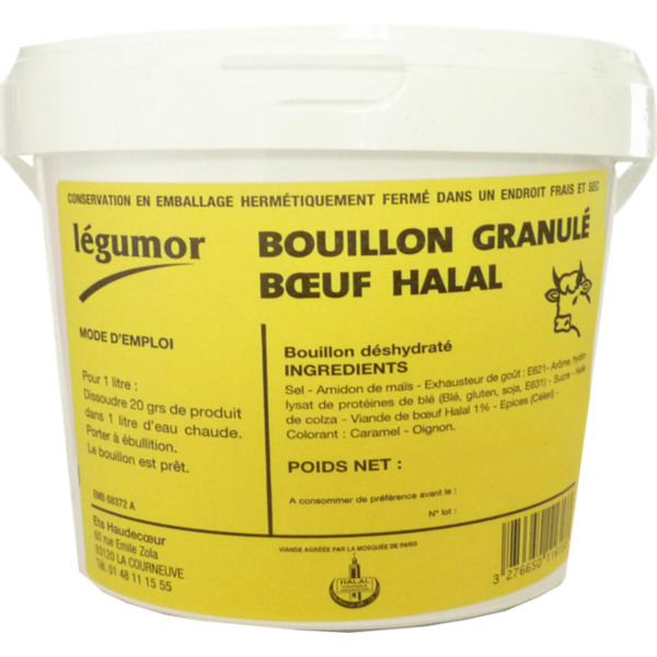 Photo Bouillons granulé boeuf 5 kg Legumor
