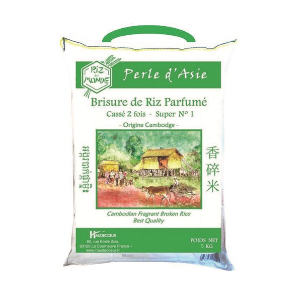 Photo Brisure de riz Cambodge casséx2 Perle d'Asie 5 kg Riz du Monde