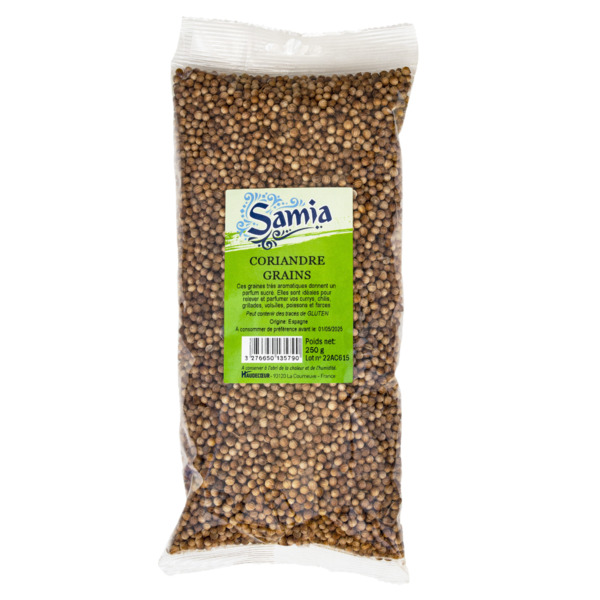 Photo Coriandre gros grains 250 g Samia