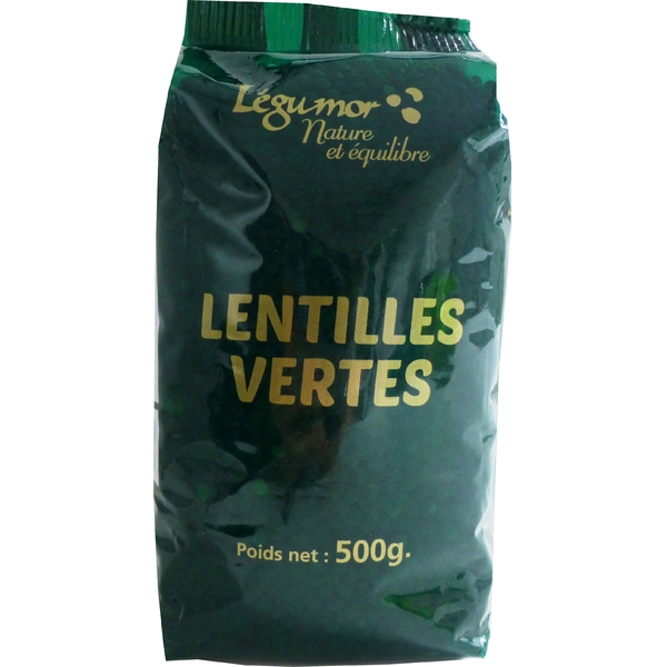 Photo Lentilles vertes 500 g Legumor