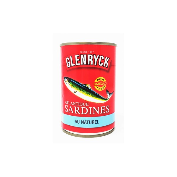 Photo Sardines au naturel Glenryc 400 g Racines