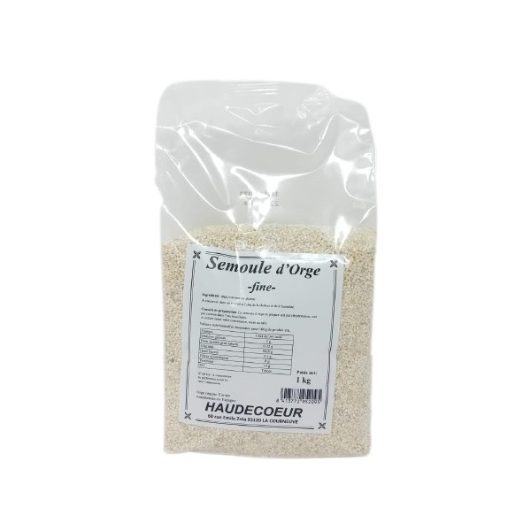 Photo Semoule d'orge fine 1 kg Haudecoeur