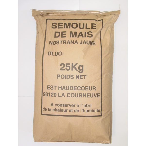 Photo Semoule de maïs nostrana jaune 25 kg Haudecoeur