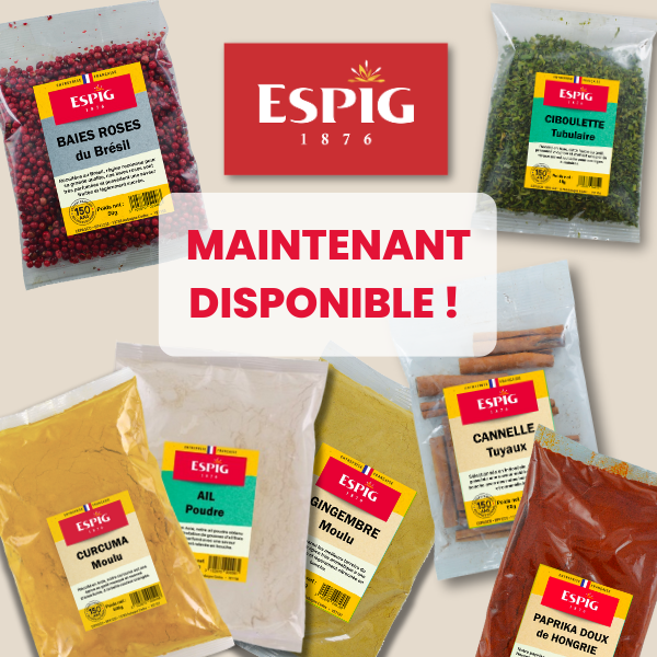 Temps fort Découvrez nos nouvelles épices Espig !